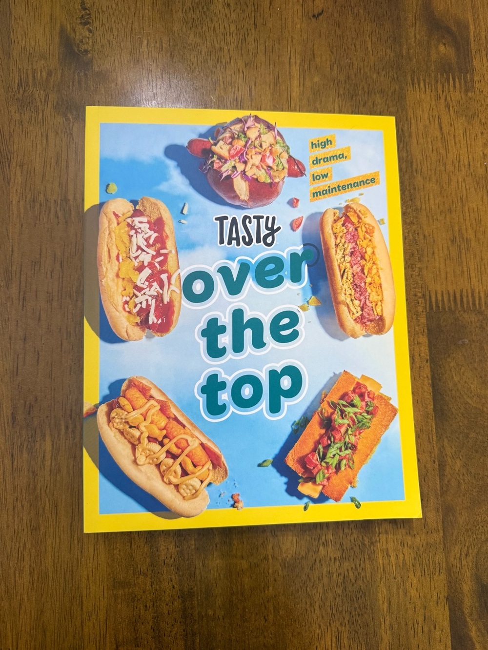 Over the Top Cookbook - Blue & Yellow Cover